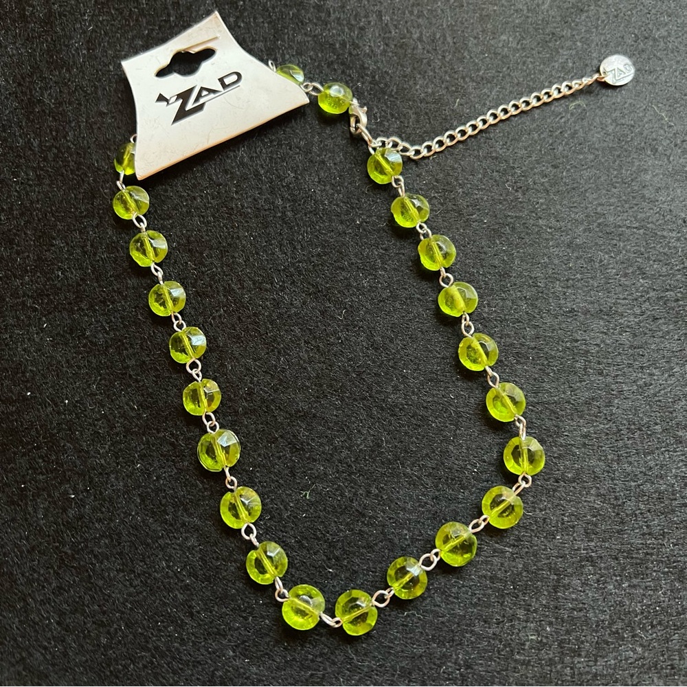 🆕 ZAD 🍀 Green Beaded Necklace